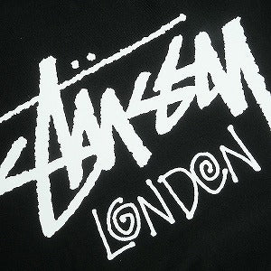 STUSSY ステューシー 25SS STOCK LONDON ZIP HOOD BLACK ロンドン限定ジップパーカー 黒 Size 【L】 【新古品・未使用品】 20820677
