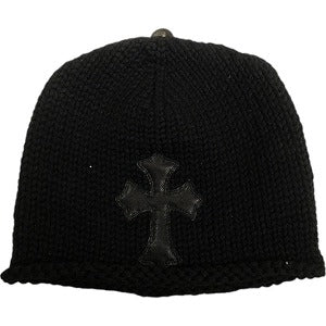 CHROME HEARTS クロム・ハーツ CROSS PATCH CASHMERE BEANIE カシミアビーニー 黒 Size 【フリー】 【新古品・未使用品】 20820711