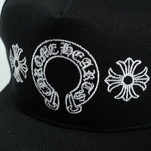 CHROME HEARTS クロム・ハーツ HORSESHOE CROSS BSBL CAP DENIM BLACK キャップ 黒 Size 【フリー】 【新古品・未使用品】 20820718