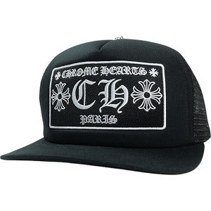 CHROME HEARTS クロム・ハーツ PARIS TRUCKER CAP BLACK パリ限定メッシュキャップ 黒 Size 【フリー】 【新古品・未使用品】 20820748
