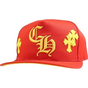 CHROME HEARTS クロム・ハーツ HAT 5 PANEL CAP BSBL CHERRY RED/YEL クロスパッチ付きキャップ 赤 Size 【フリー】 【新古品・未使用品】 20820775
