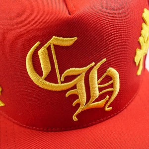 CHROME HEARTS クロム・ハーツ HAT 5 PANEL CAP BSBL CHERRY RED/YEL クロスパッチ付きキャップ 赤 Size 【フリー】 【新古品・未使用品】 20820775
