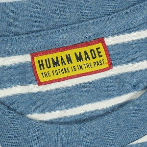 HUMAN MADE ヒューマンメイド 25SS HEART STRIPED T-SHIRT BLUE HM29CS031 ストライプハートTシャツ 青 Size 【XL】 【新古品・未使用品】 20821126