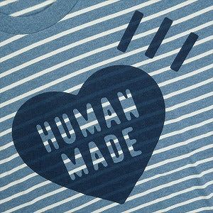 HUMAN MADE ヒューマンメイド 25SS HEART STRIPED T-SHIRT BLUE HM29CS031 ストライプハートTシャツ 青 Size 【XL】 【新古品・未使用品】 20821126