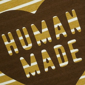 HUMAN MADE ヒューマンメイド 25SS HEART STRIPED T-SHIRT BEIGE HM29CS031 ストライプハートTシャツ ベージュ Size 【XL】 【新古品・未使用品】 20821127
