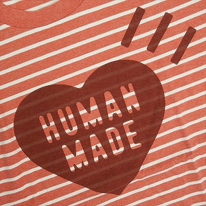 HUMAN MADE ヒューマンメイド 25SS HEART STRIPED T-SHIRT RED HM29CS031 ストライプハートTシャツ 赤 Size 【XL】 【新古品・未使用品】 20821128