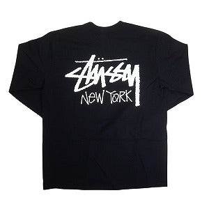 STUSSY ステューシー 25SS STOCK NEW YORK LS TEE BLACK ニューヨーク限定ロンT 黒 Size 【XL】 【新古品・未使用品】 20821159