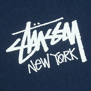STUSSY ステューシー 25SS STOCK NEW YORK HOOD NAVY ニューヨーク限定パーカー 紺 Size 【L】 【新古品・未使用品】 20821166