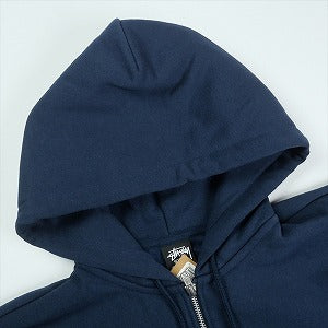 STUSSY ステューシー 25SS STOCK NEW YORK ZIP HOOD NAVY ニューヨーク限定ジップパーカー 紺 Size 【L】 【新古品・未使用品】 20821168