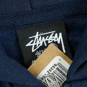 STUSSY ステューシー 25SS STOCK NEW YORK ZIP HOOD NAVY ニューヨーク限定ジップパーカー 紺 Size 【L】 【新古品・未使用品】 20821168