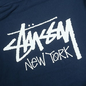 STUSSY ステューシー 25SS STOCK NEW YORK ZIP HOOD NAVY ニューヨーク限定ジップパーカー 紺 Size 【L】 【新古品・未使用品】 20821168