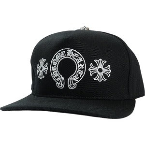 CHROME HEARTS クロム・ハーツ HORSESHOE CROSS BSBL CAP DENIM BLACK キャップ 黒 Size 【フリー】 【新古品・未使用品】 20821179