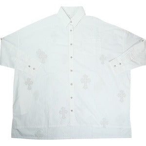 CHROME HEARTS クロム・ハーツ MAHAL KITA CROSS PATCH SHIRT マハルキタシャツ 白 Size 【M】 【新古品・未使用品】 20821266