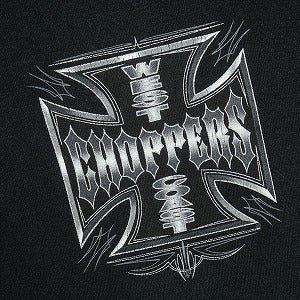 VINTAGE ヴィンテージ West Coast Choppers ウェストコーストチョッパーズ Metallic Iron Cross LS Tee ロンT 黒 Size 【XL】 【中古品-良い】 20821290
