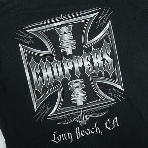 VINTAGE ヴィンテージ West Coast Choppers ウェストコーストチョッパーズ Metallic Iron Cross LS Tee ロンT 黒 Size 【XL】 【中古品-良い】 20821290