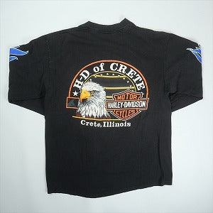 VINTAGE ヴィンテージ Harley Davidson ハーレーダビッドソン Blue Flame LS Tee ロンT 黒 Size 【L】 【中古品-良い】 20821294