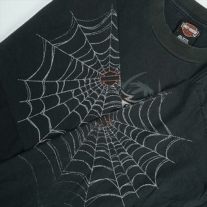 VINTAGE ヴィンテージ Harley Davidson ハーレーダビッドソン Spider Web LS Tee ロンT 黒 Size 【L】 【中古品-良い】 20821295