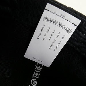 CHROME HEARTS クロム・ハーツ VRTCL BSBL DENIM CAP BLACK ベースボールキャップ 黒 Size 【フリー】 【新古品・未使用品】 20821351