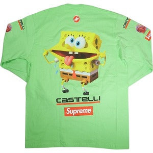 SUPREME シュプリーム ×SpongeBob SquarePants ×Castelli 25SS Racing L/S Tee Lime ロンT ライムグリーン Size 【M】 【新古品・未使用品】 20821384