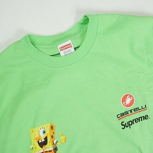 SUPREME シュプリーム ×SpongeBob SquarePants ×Castelli 25SS Racing L/S Tee Lime ロンT ライムグリーン Size 【M】 【新古品・未使用品】 20821384