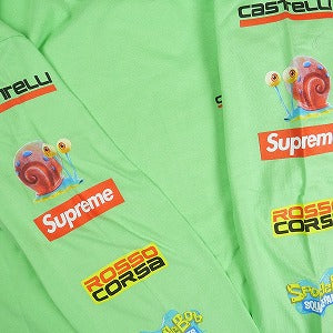 SUPREME シュプリーム ×SpongeBob SquarePants ×Castelli 25SS Racing L/S Tee Lime ロンT ライムグリーン Size 【M】 【新古品・未使用品】 20821384