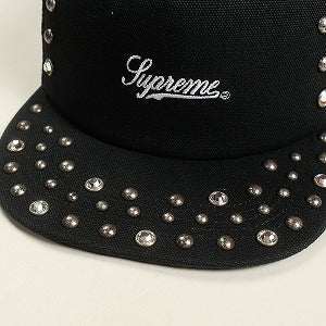 SUPREME シュプリーム 24AW b.b. Simon Studded Canvas Mesh Back 5-Panel Black キャップ 黒 Size 【フリー】 【新古品・未使用品】 20821388