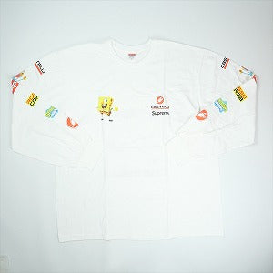 SUPREME シュプリーム ×SpongeBob SquarePants ×Castelli 25SS Racing L/S Tee White ロンT 白 Size 【XL】 【中古品-非常に良い】 20821397