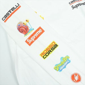 SUPREME シュプリーム ×SpongeBob SquarePants ×Castelli 25SS Racing L/S Tee White ロンT 白 Size 【XL】 【中古品-非常に良い】 20821397