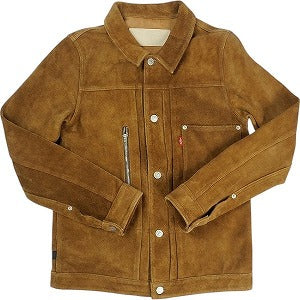 Levi's リーバイス Fenom Suede Trucker Jacket スウェードトラッカージャケット 茶 Size 【M】 【中古品-ほぼ新品】 20821412