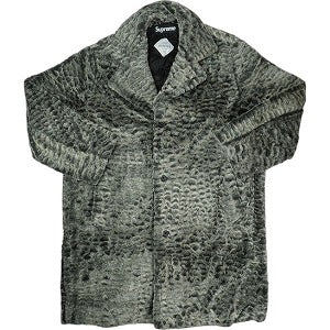 SUPREME シュプリーム 23SS Croc Faux Fur Overcoat Black ジャケット 黒 Size 【L】 【新古品・未使用品】 20821478