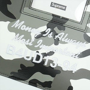 SUPREME シュプリーム 25SS Leather Money Bag Snow Camo マネーバッグ 白灰 Size 【フリー】 【中古品-非常に良い】 20821614