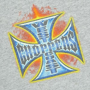 VINTAGE ヴィンテージ West Coast Choppers ウェストコーストチョッパーズ Iron Cross Fire LS Tee ロンT 灰 Size 【XXL】 【中古品-良い】 20821666