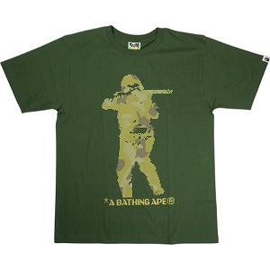 A BATHING APE ア ベイシング エイプ Bitmap Solder Tee Olive Tシャツ カーキ Size 【L】 【新古品・未使用品】 20821780