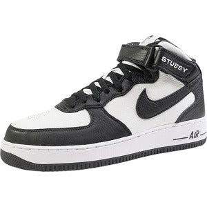 NIKE ナイキ ×STUSSY Air Force 1 Mid Black and Light Bone DJ7840-002 スニーカー 黒白 Size 【28.0cm】 【新古品・未使用品】 20821784