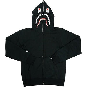 A BATHING APE ア ベイシング エイプ Ponr Shark Full Zip Hoodie ジップパーカー 黒 Size 【L】 【中古品-良い】 20822141