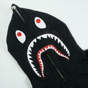 A BATHING APE ア ベイシング エイプ Ponr Shark Full Zip Hoodie ジップパーカー 黒 Size 【L】 【中古品-良い】 20822141