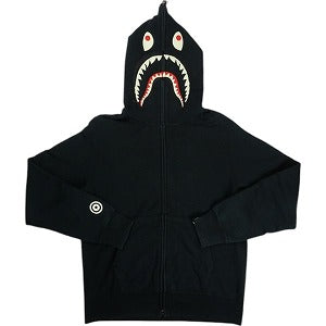 A BATHING APE ア ベイシング エイプ Ponr Shark Full Zip Hoodie ジップパーカー 黒 Size 【L】 【中古品-良い】 20822145