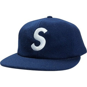 SUPREME シュプリーム 17AW Wool S Logo 6-Panel Cap Navy キャップ 紺 Size 【フリー】 【中古品-非常に良い】 20822258
