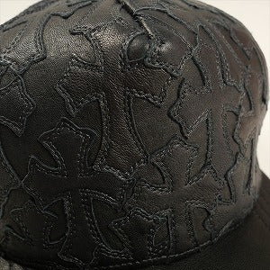 CHROME HEARTS クロム・ハーツ CME CRS HAT TRUCKER CAP LTHR FRONT BLACK キャップ 黒 Size 【フリー】 【新古品・未使用品】 20822277