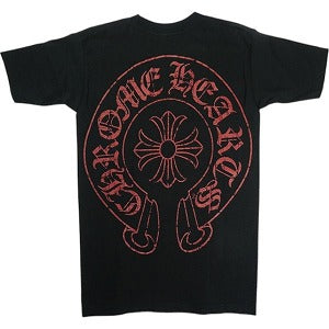 CHROME HEARTS クロム・ハーツ HORSESHOE S/S TEE BLACK/RED Tシャツ オールド 黒 Size 【S】 【中古品-ほぼ新品】 20822278