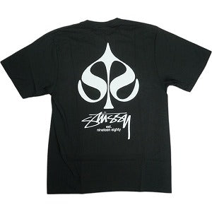 STUSSY ステューシー 25SS SPADE TEE PIGMENT DYED BLACK Tシャツ 黒 Size 【M】 【新古品・未使用品】 20822307