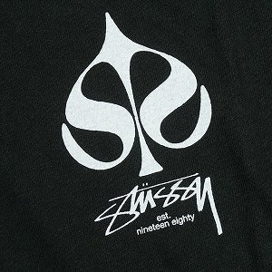 STUSSY ステューシー 25SS SPADE TEE PIGMENT DYED BLACK Tシャツ 黒 Size 【L】 【新古品・未使用品】 20822308