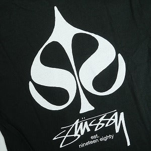 STUSSY ステューシー 25SS SPADE TEE PIGMENT DYED BLACK Tシャツ 黒 Size 【L】 【新古品・未使用品】 20822308