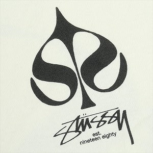 STUSSY ステューシー 25SS SPADE TEE PIGMENT DYED NATURAL Tシャツ 白 Size 【L】 【新古品・未使用品】 20822312