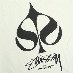 STUSSY ステューシー 25SS SPADE TEE PIGMENT DYED NATURAL Tシャツ 白 Size 【L】 【新古品・未使用品】 20822312