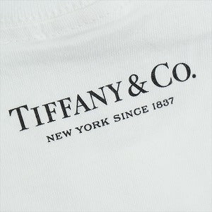 SUPREME シュプリーム ×Tiffany & Co ティファニー 21AW Box Logo Tee White ボックスロゴTシャツ ボックスロゴ色抜け有り 白 Size 【L】 【中古品-ほぼ新品】 20822397