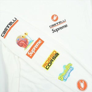 SUPREME シュプリーム ×SpongeBob SquarePants ×Castelli 25SS Racing L/S Tee White ロンT 白 Size 【L】 【中古品-ほぼ新品】 20822401