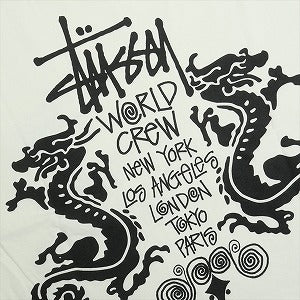 STUSSY ステューシー 25SS DOUBLE DRAGON PIGMENT DYED NATURAL Tシャツ 白 Size 【M】 【新古品・未使用品】 20822470