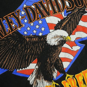 VINTAGE ヴィンテージ Harley Davidson ハーレーダビッドソン Eagle Feel The Freedom Tee Tシャツ 黒 Size 【L】 【中古品-良い】 20822493