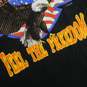 VINTAGE ヴィンテージ Harley Davidson ハーレーダビッドソン Eagle Feel The Freedom Tee Tシャツ 黒 Size 【L】 【中古品-良い】 20822493